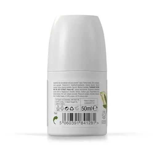 Dr. Organic Óleo de Cânhamo Bio Desodorizante Roll-On 50ml