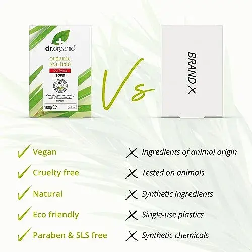 Dr. Organic Sabonete bio Melaleuca Antibacteriano 100g