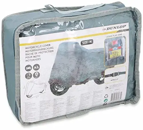 Dunlop Cobertura Moto Cinza Ajuste Universal