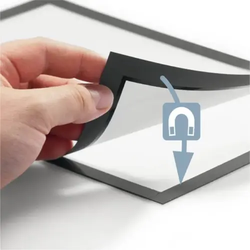 Durable Molduras Porta-Anúncios Magnéticas A4 Vermelho