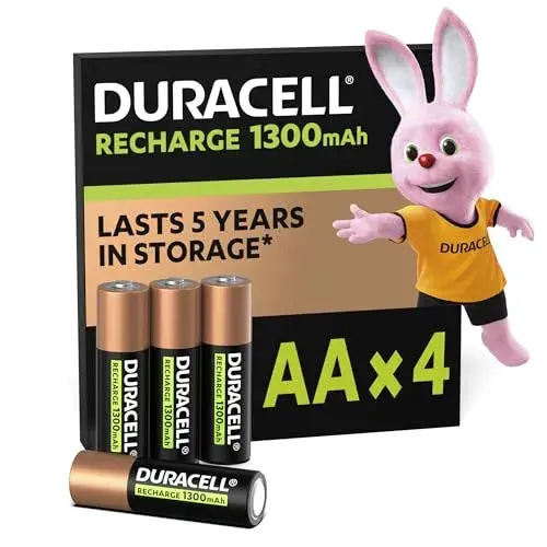 Duracell Pilha Recarregável 1300mAh AA 1,2V Recarregável