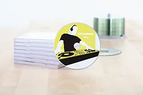 Herma Etiquetas Adesivas CD/DVD Maxi 116mm Branco Opacas