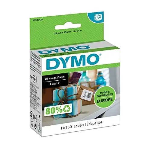Dymo Etiquetas Adesivas LW 25x25mm Brancas