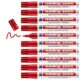 Edding Marcador Permanente Vermelho Pack 10 Un.