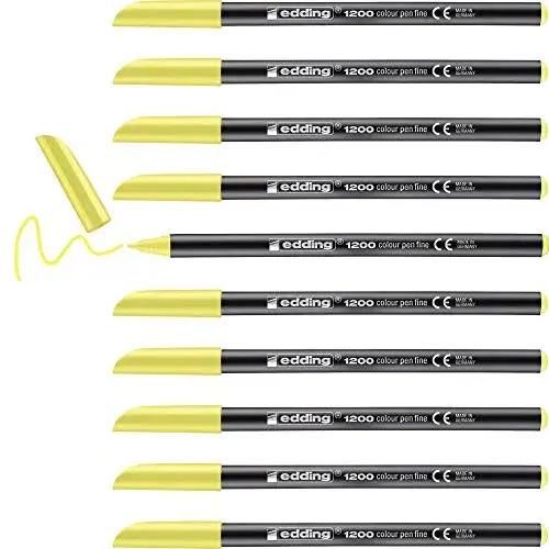 Edding Marcadores Ponta Fibra Amarelo Fluorescente