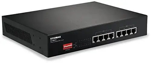 Edimax ES-1008PV2 Switch de Rede 8 Portas Fast Ethernet PoE 150W