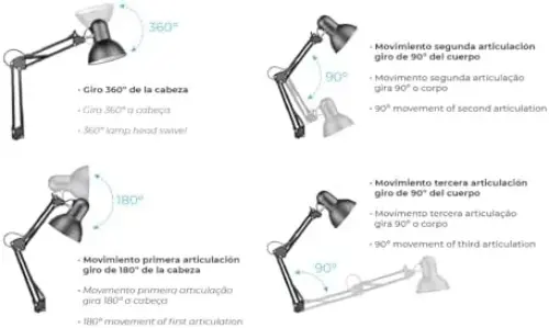 EDM Melbourne 60W branco candeeiro de mesa
