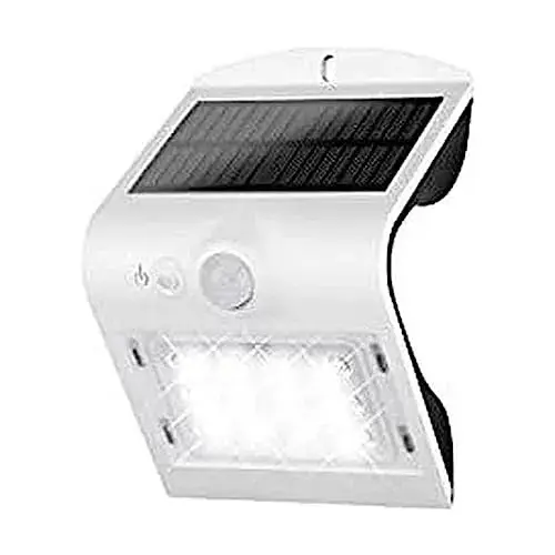 EDM Aplique Solar Recarregável 1.5W Branco Sensor