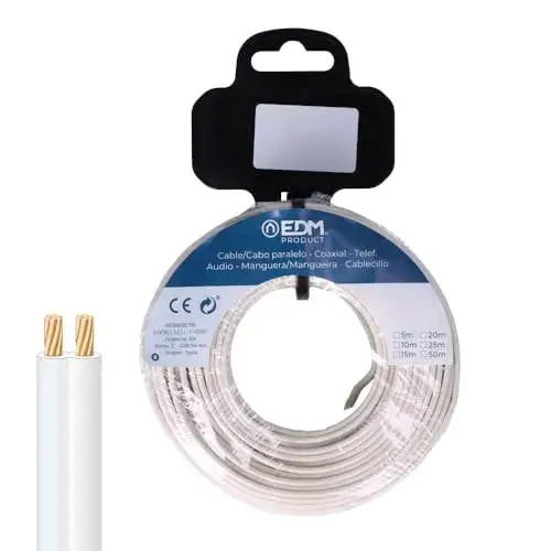 EDM Cabo Elétrico para Telefone 2X0,50mm 25m Branco