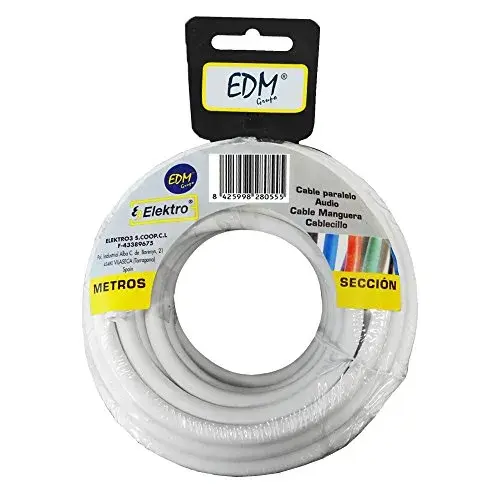 EDM Cabo Elétrico para Telefone 2x1mm branco 25Mts