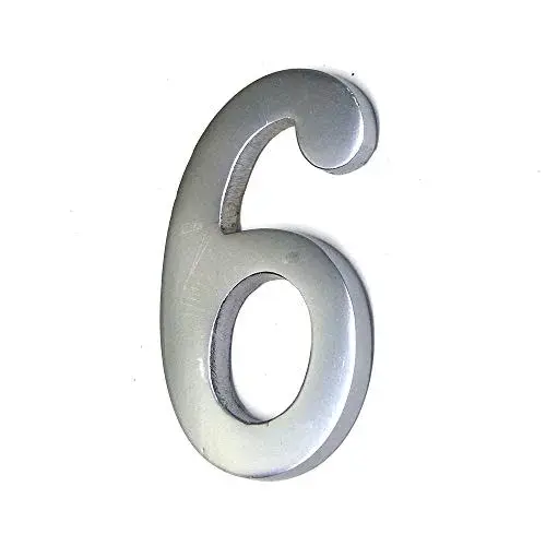 EDM Fixação Invisível Número 6 Niquel Mate 10cm