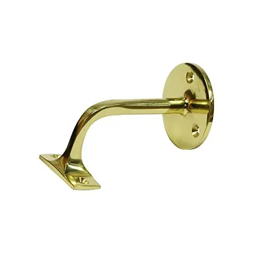 EDM Suporte para Corrimão 3 Parafusos Dourado Aço