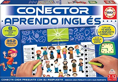 Educa Conector Aprendo Inglês Vocabulário e Frases 7+ Brinquedo Educativo