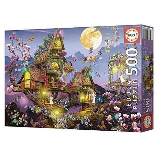 Educa Puzzle 500 Peças Casa Das Fadas 48x34cm