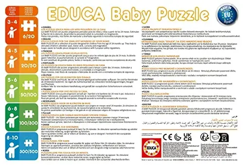Educa Puzzle Progressivo 3+ Anjos Quebra-Cabeça Tema Infantil