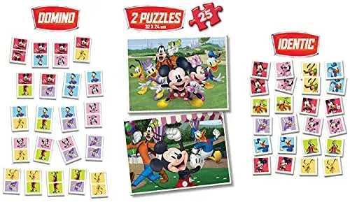 Educa Superpack 4 em 1 Mickey and Friends 3 a 4 anos Jogos Educativos