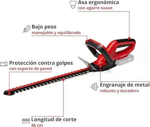 Einhell GE-CH 1846 Li-Solo 18V 46cm Sem cor Inclui capa