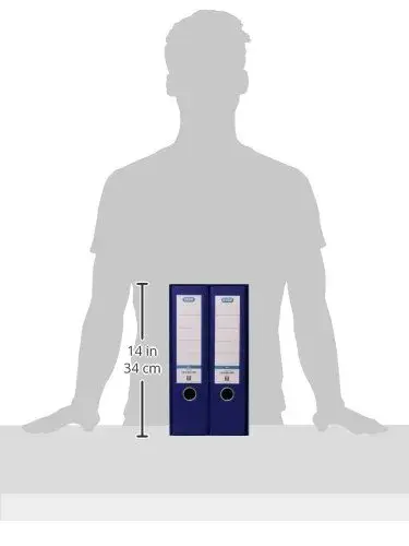 Elba Pasta de Arquivo A4 80mm Azul