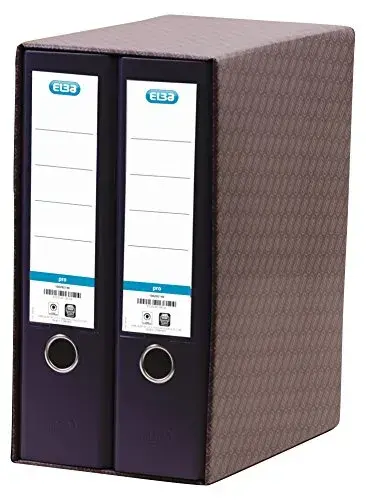 Elba Pasta de arquivo A4 80mm preto