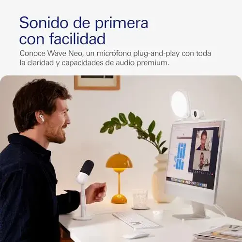 Elgato Wave Neo Microfone de Condensador USB-C para Streaming