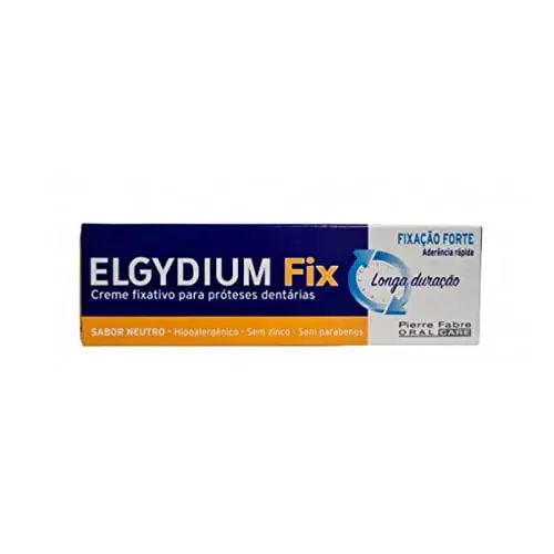 Elgydium Creme Fixa para Próteses Dentárias Forte