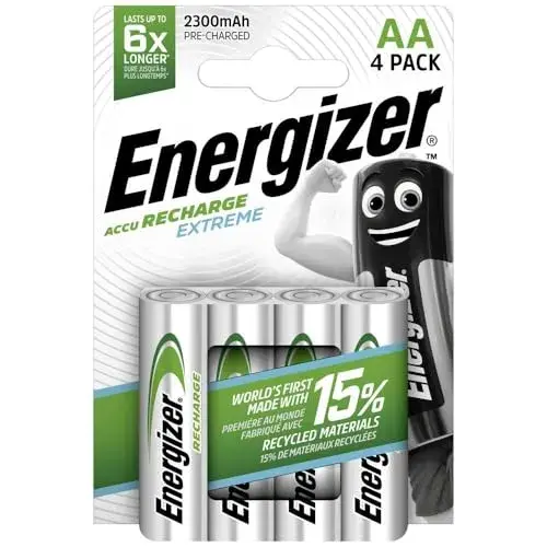 Energizer Pilhas Recarregáveis AA 2300mAh 1.2V