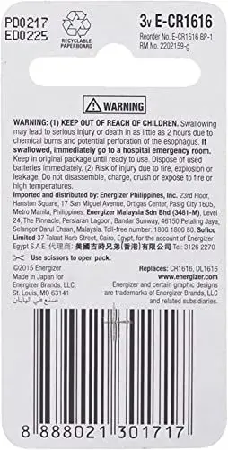 Energizer Pilha Lítio CR1616 3V