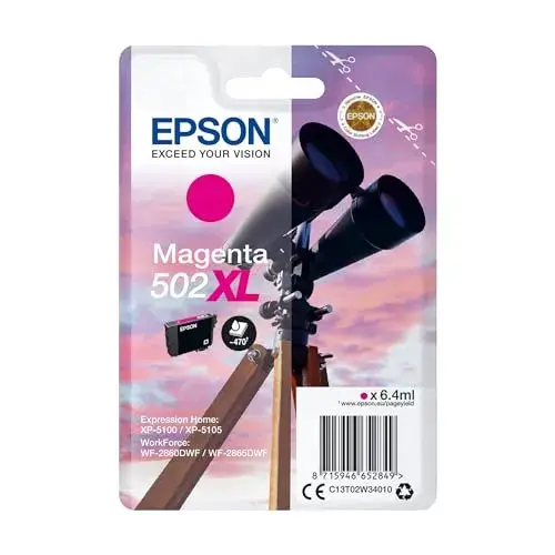 Epson 502XL Tinta à base de pigmentos Rendimento alto Magenta