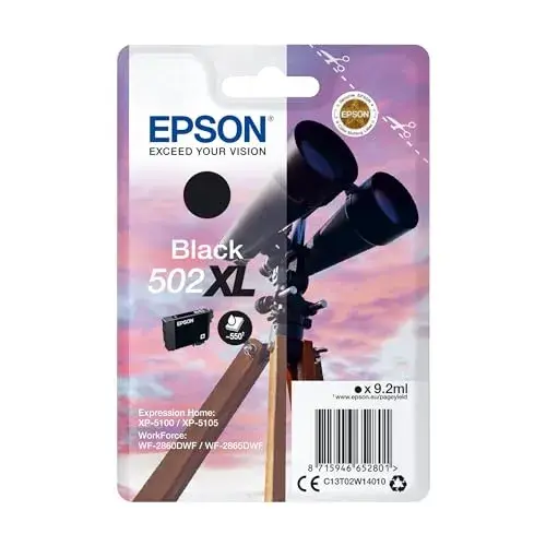 Epson C13T02W14010 Tinta à base de pigmentos XL Preto