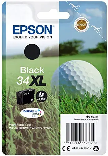 Epson C13T34714020 Tinta à base de pigmentos Rendimento alto 16,3 ml Preto