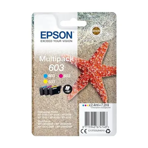 Epson EP67414 Tinteiro Multipack 130 páginas Ciano Magenta Amarelo