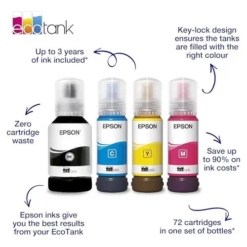 Epson ET2700 Tinteiro EcoTank Yellow 6000 páginas