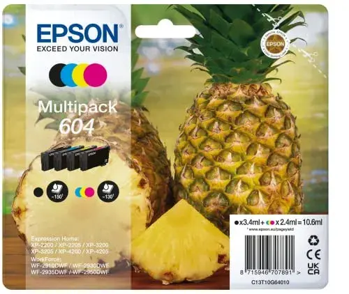 Epson Expression Home XP-2200 Tinteiro Multipack 604 {Cores sortidas}