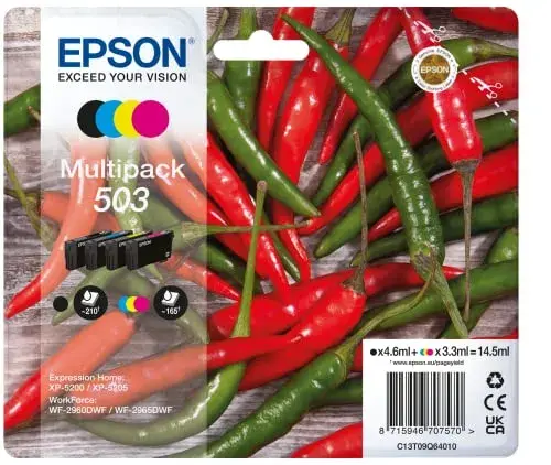 Epson Expression Home XP-5200 Pack de Tinteiros 3,3 ml Preto, Ciano, Magenta, Amarelo