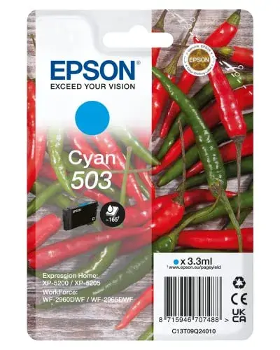 Epson Expression Home XP-5200 Tinteiro Azul 3,3ml Ciano