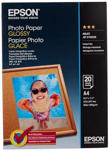 Epson Papel Fotográfico A4 200g Brilhante