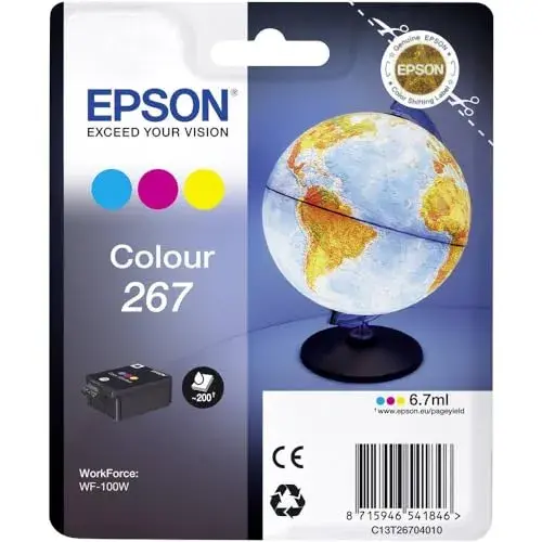 Epson T2670 Tinta à base de pigmentos 6,7 ml Ciano Magenta Amarelo