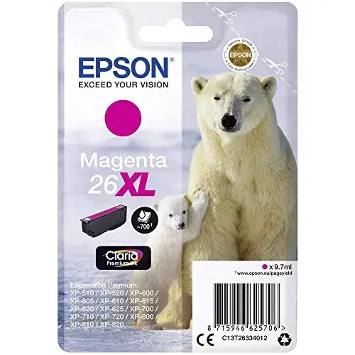 Epson 26XL Tinteiro a Jato de Tinta Magenta