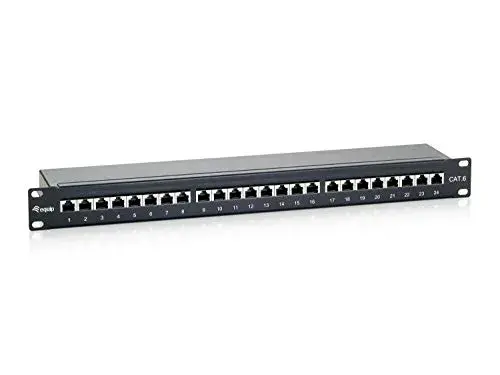 Equip 326424 Patch Panel Cat6 Blindado 1U 24 Portas