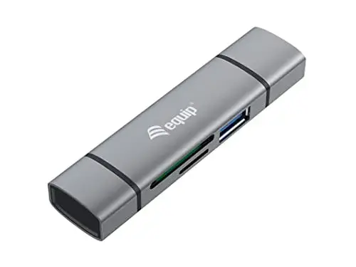 Equip Leitor de Cartões USB 3.0 OTG SD/MicroSD USB-C