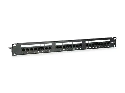 Equip Patchpanel 24x RJ45 Cat6 1U UTP Preto
