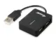 Equip USB-Hub 4 Portas Reise Preto