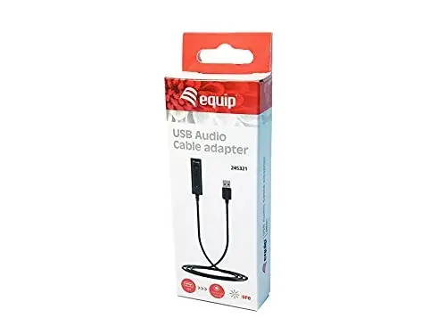Equip Cabo e Adaptador USB 3,5mm, 4 pinos