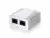 Equip Surface Mounted Box 2-Port UTP Cat6 Conector RJ45 Branco