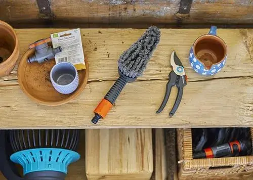 Gardena Kit de Lavagem c/ Escova de Nylon Pequena Preto