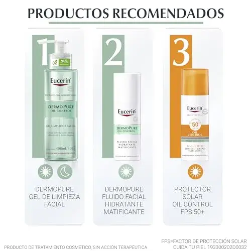 Eucerin Dermopure Oil Control Fluido Hidratante Matificante 50ml