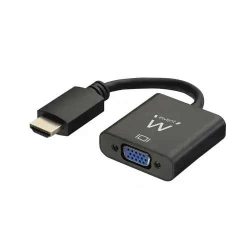 Ewent Cabo HDMI para VGA 0,2m Macho/Fêmea