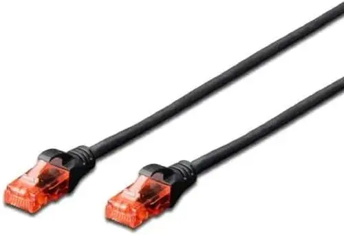 Ewent Chicote Patch Cable Cat 6 UTP 0.5MT Black