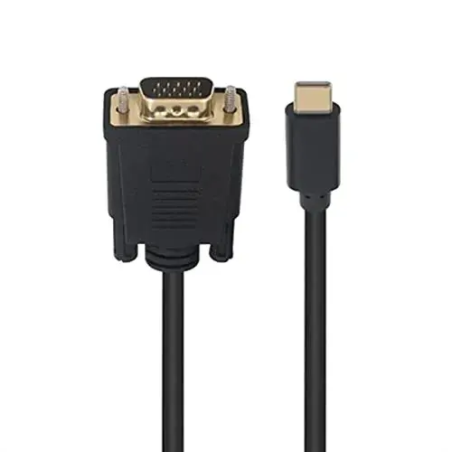 Ewent EC1052 Cabo USB-C para VGA 1,8m Preto