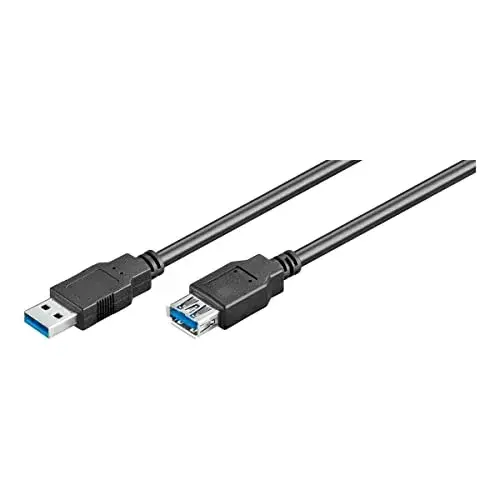 Ewent EW-100203-010-N-P Cabo USB 1m USB A Macho/Fêmea